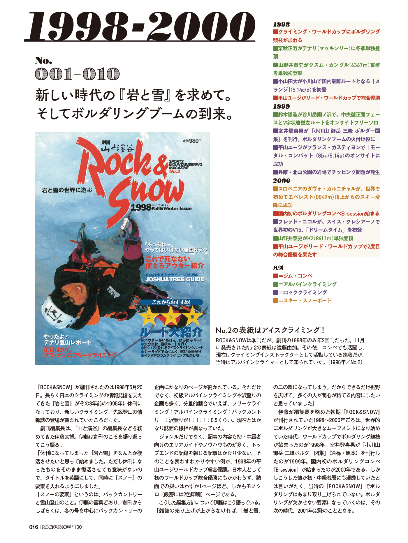 ROCK & SNOW 最新号 | 山と溪谷社のクライミング・ボルダリング総合 